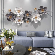 3D Metal Flower Wall Art Iron Sculpture Decor - Kwikley