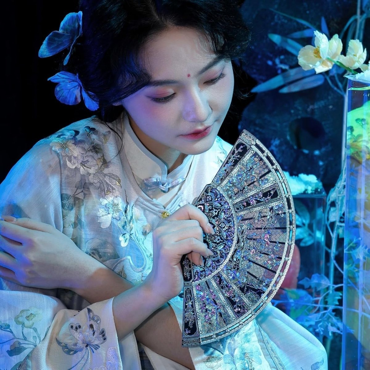 3D Metal Folding Fan Puzzle Model Kit Decorative Collectible Gift - Kwikley