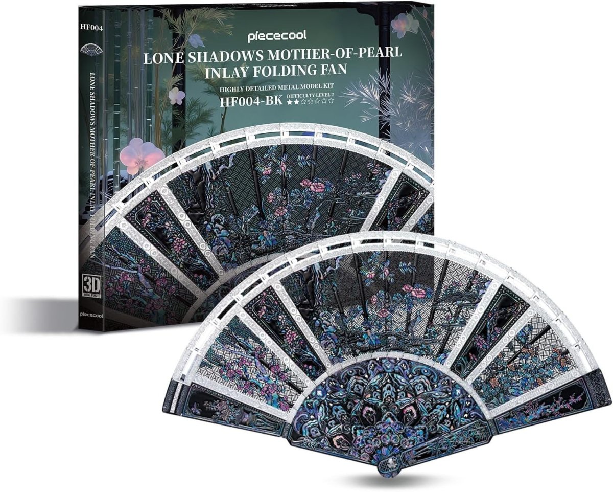 3D Metal Folding Fan Puzzle Model Kit Decorative Collectible Gift - Kwikley