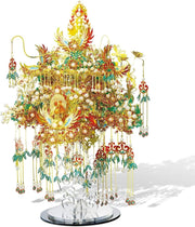 3D Metal Garuda Crown Puzzle Kit 522PCS DIY Stainless Steel Decor - Kwikley