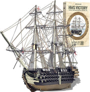 3D Metal HMS Victory Ship Model Kit Stainless Steel Puzzle 389PCS Gift - Kwikley