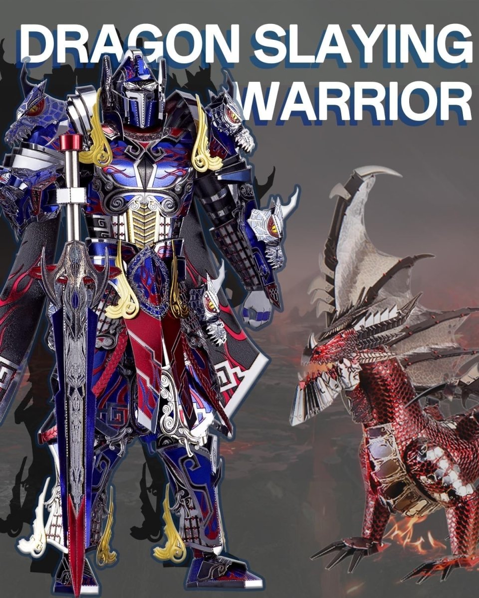 3D Metal Mech Warrior Puzzle Kit Stainless Steel Robot Model Gift - Kwikley