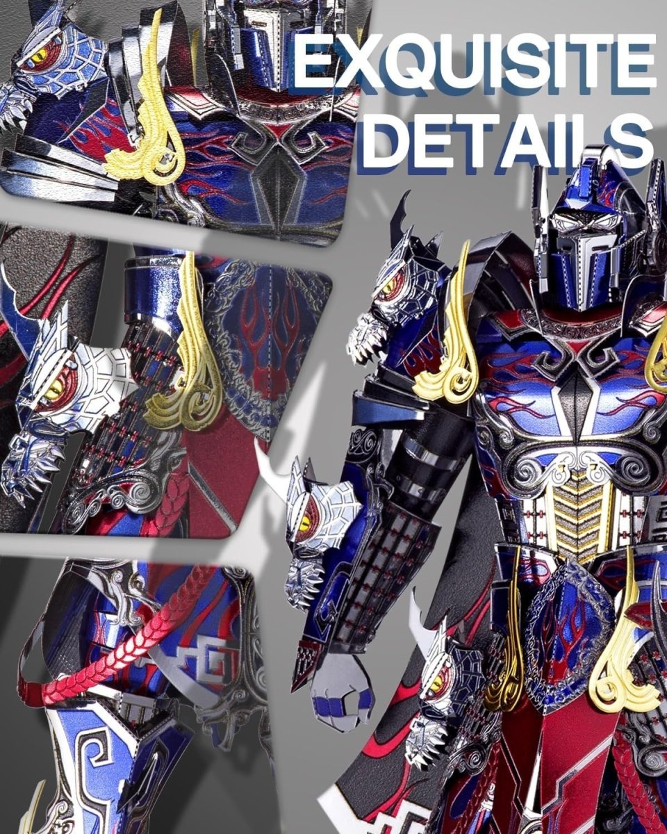 3D Metal Mech Warrior Puzzle Kit Stainless Steel Robot Model Gift - Kwikley