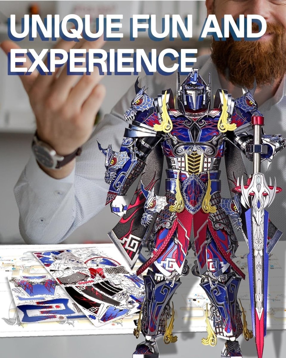3D Metal Mech Warrior Puzzle Kit Stainless Steel Robot Model Gift - Kwikley