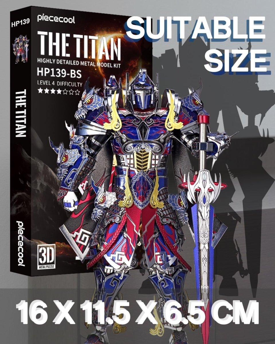 3D Metal Mech Warrior Puzzle Kit Stainless Steel Robot Model Gift - Kwikley