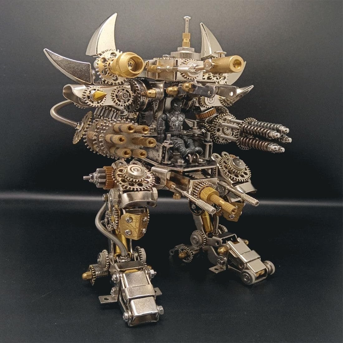 3D Metal Mecha Puzzle Kit 1500PCS DIY Robot Model with Cockpit - Kwikley