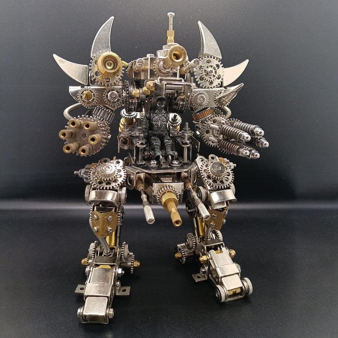 3D Metal Mecha Puzzle Kit 1500PCS DIY Robot Model with Cockpit - Kwikley