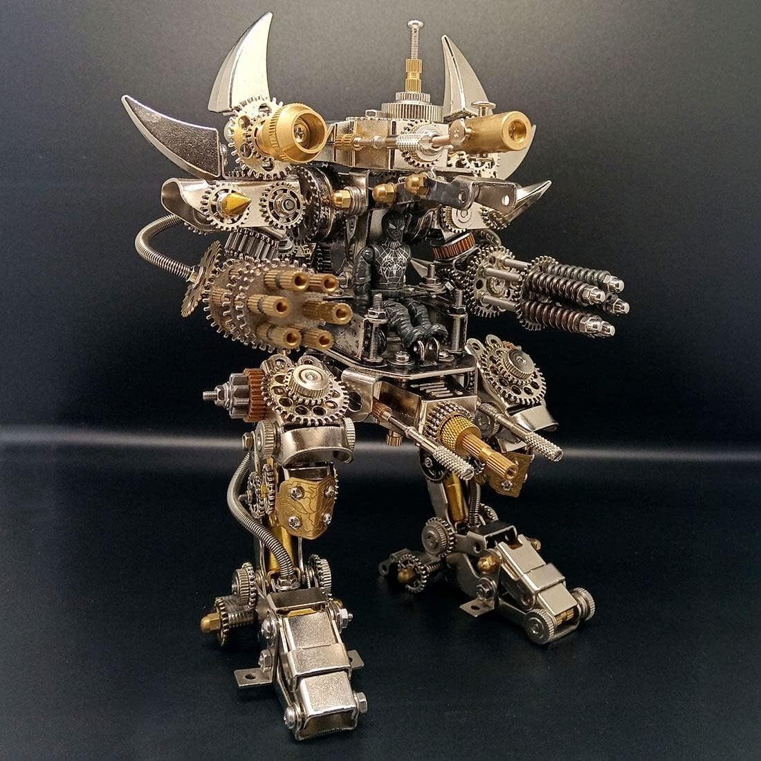 3D Metal Mecha Puzzle Kit 1500PCS DIY Robot Model with Cockpit - Kwikley