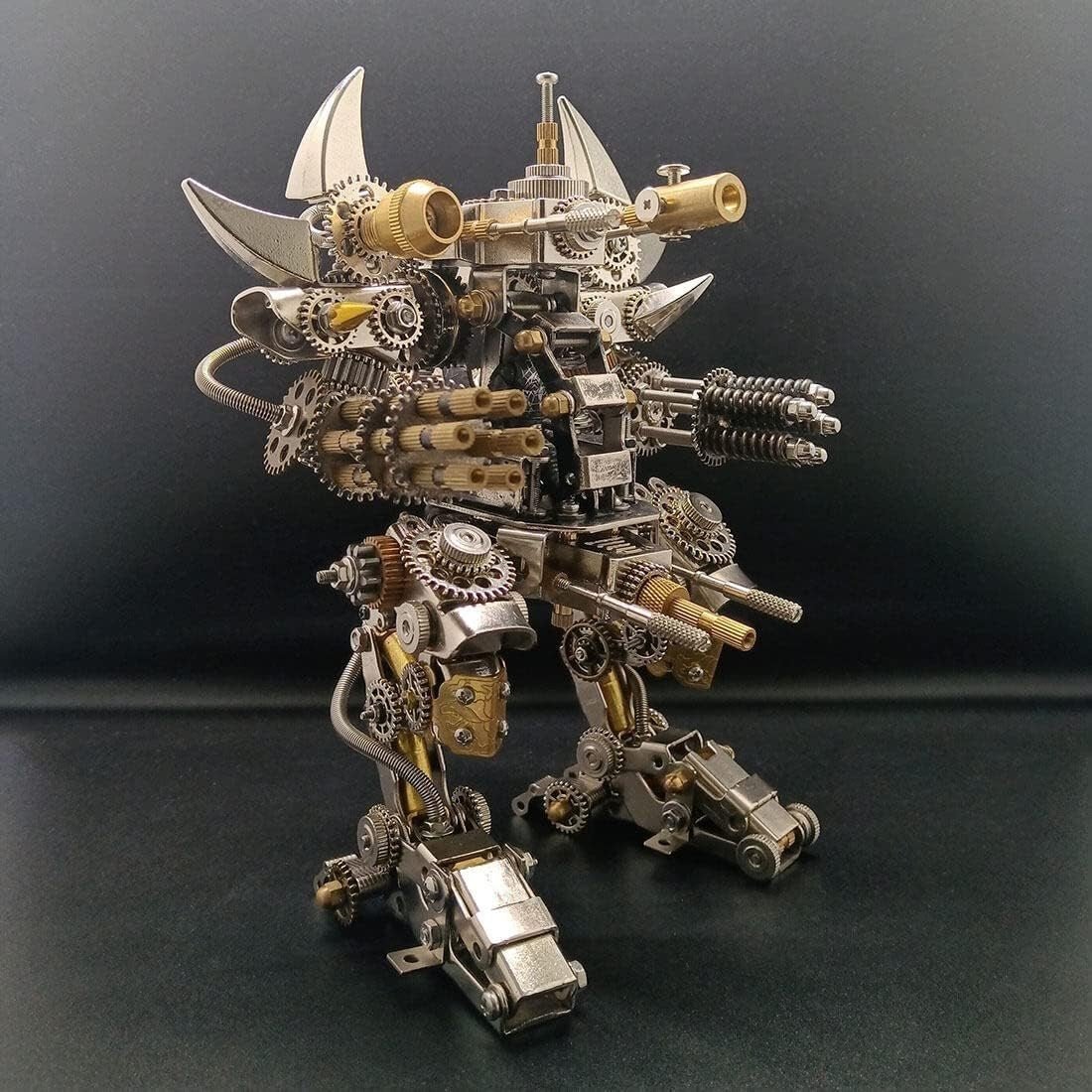 3D Metal Mecha Puzzle Kit 1500PCS DIY Robot Model with Cockpit - Kwikley