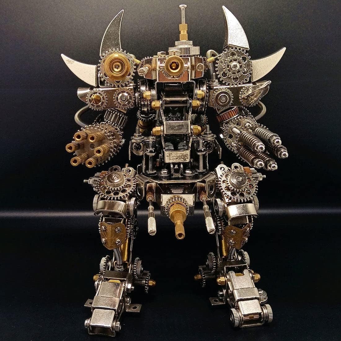 3D Metal Mecha Puzzle Kit 1500PCS DIY Robot Model with Cockpit - Kwikley