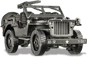 3D Metal Military Jeep Puzzle DIY Stainless Steel Model Kit 221 Pieces - Kwikley