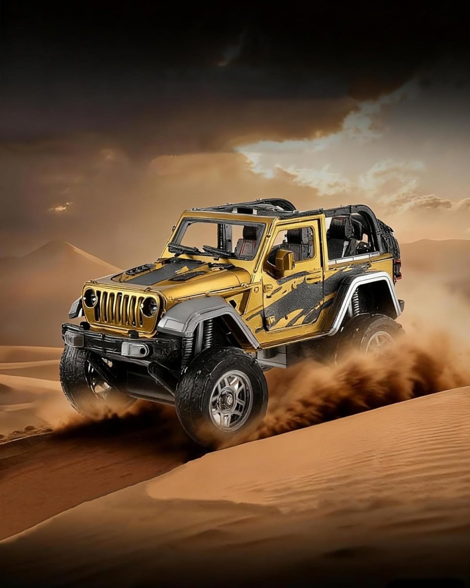 3D Metal Off Road Vehicle Puzzle DIY Model Kit Stainless Steel 225PCS - Kwikley