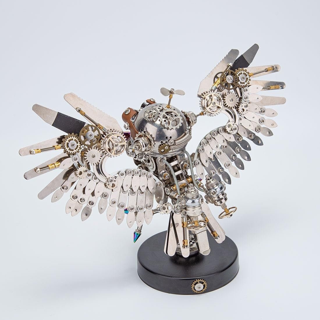 3D Metal Owl Puzzle Kit 700PCS Steampunk DIY Mechanical Model Decor - Kwikley