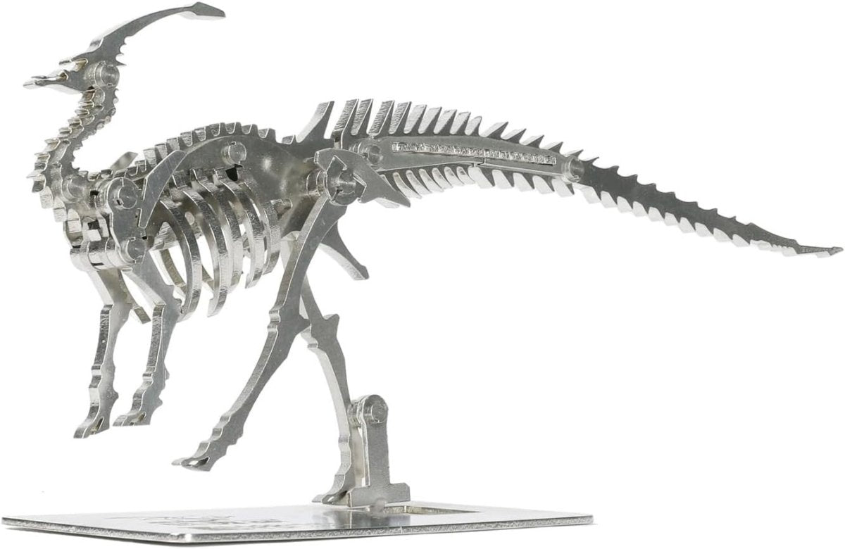 3D Metal Parasaurus Skeleton Puzzle DIY Dinosaur Model Kit Gift - Kwikley