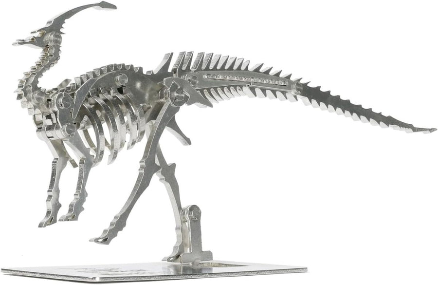 3D Metal Parasaurus Skeleton Puzzle DIY Dinosaur Model Kit Gift - Kwikley