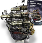 3D Metal Pirate Ship Puzzle Model Kit Stainless Steel Boat 439PCS Gift - Kwikley