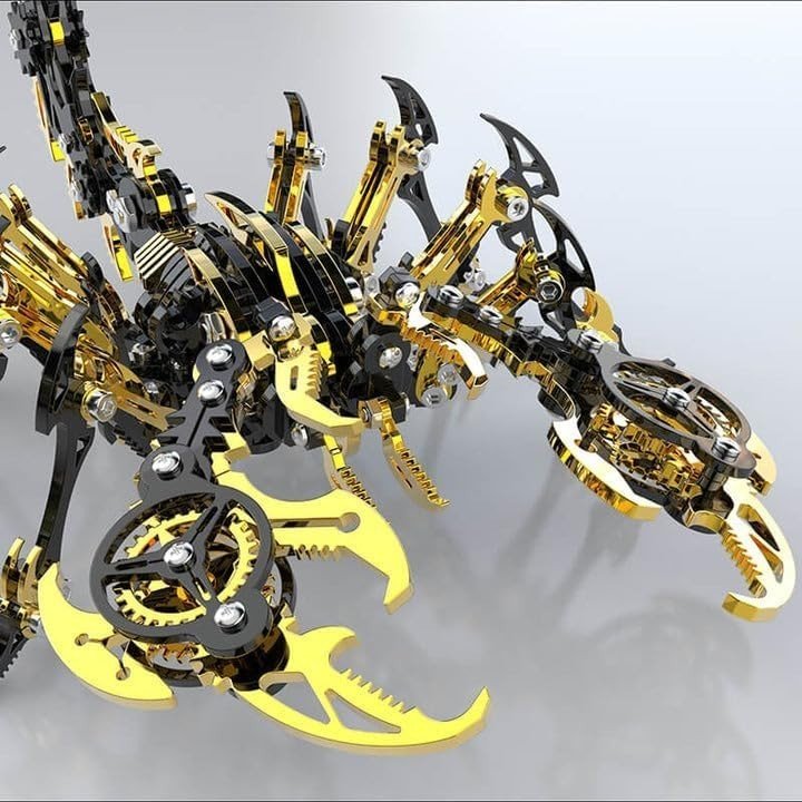 3D Metal Scorpion King Puzzle Kit 454PCS DIY Mechanical Model Gift - Kwikley