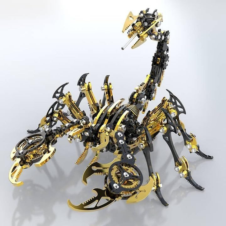 3D Metal Scorpion King Puzzle Kit 454PCS DIY Mechanical Model Gift - Kwikley