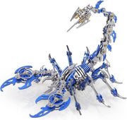 3D Metal Scorpion Puzzle Kit 454PCS Blue DIY Mechanical Model Gift - Kwikley