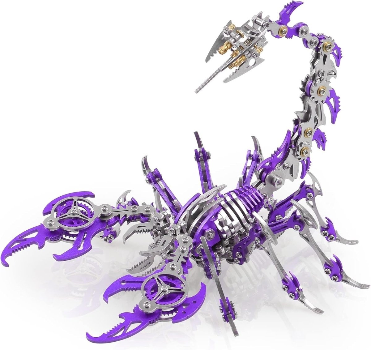 3D Metal Scorpion Puzzle Kit 454PCS Purple DIY Mechanical Model Gift - Kwikley