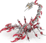 3D Metal Scorpion Puzzle Kit 454PCS Red DIY Mechanical Model Gift - Kwikley