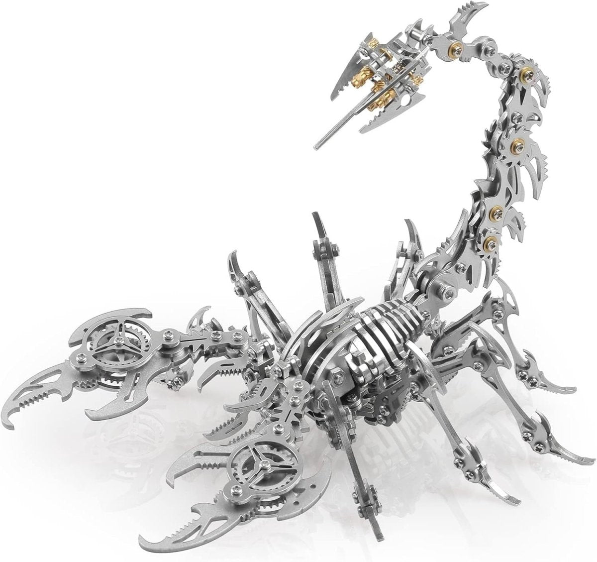 3D Metal Scorpion Puzzle Kit 454PCS Silver DIY Mechanical Model Gift - Kwikley