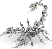 3D Metal Scorpion Puzzle Kit 454PCS Silver DIY Mechanical Model Gift - Kwikley