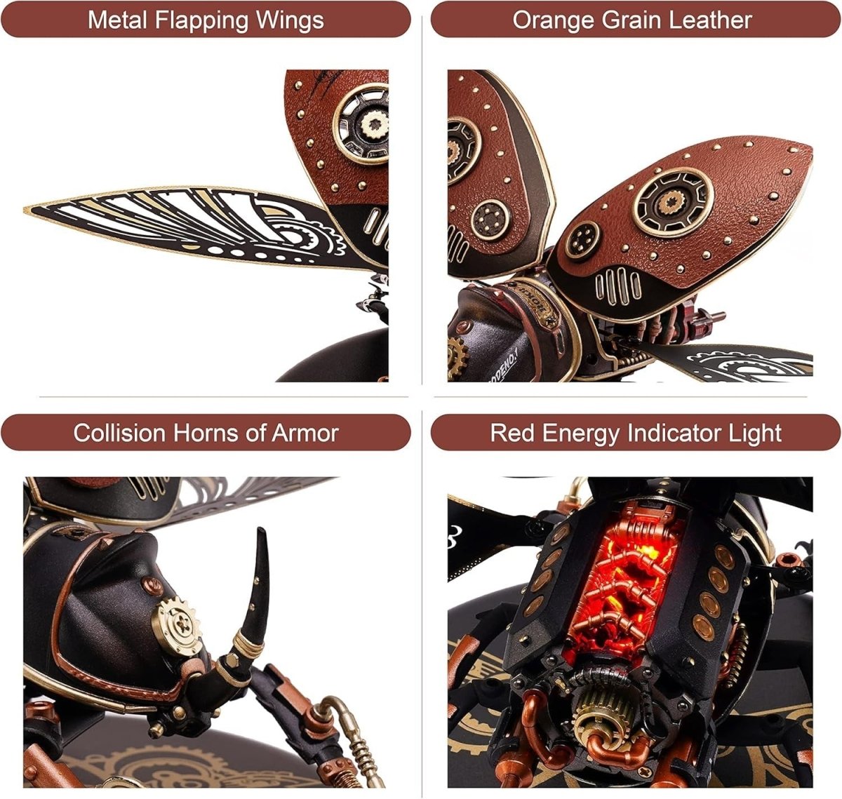 3D Metal Scorpion Puzzle Kit 454PCS Stainless Steel DIY Model Gift - Kwikley