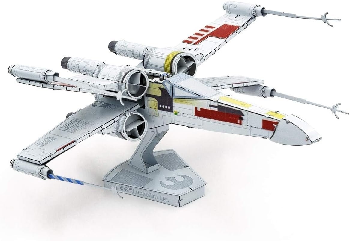 3D Metal Starfighter Puzzle Model Kit Sci-Fi DIY Steel Collectible - Kwikley