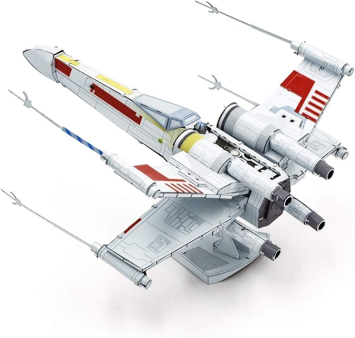 3D Metal Starfighter Puzzle Model Kit Sci-Fi DIY Steel Collectible - Kwikley