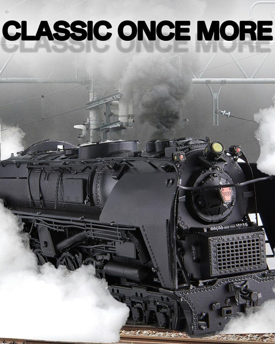 3D Metal Steam Locomotive Puzzle DIY Train Model Kit 448PCS Display - Kwikley