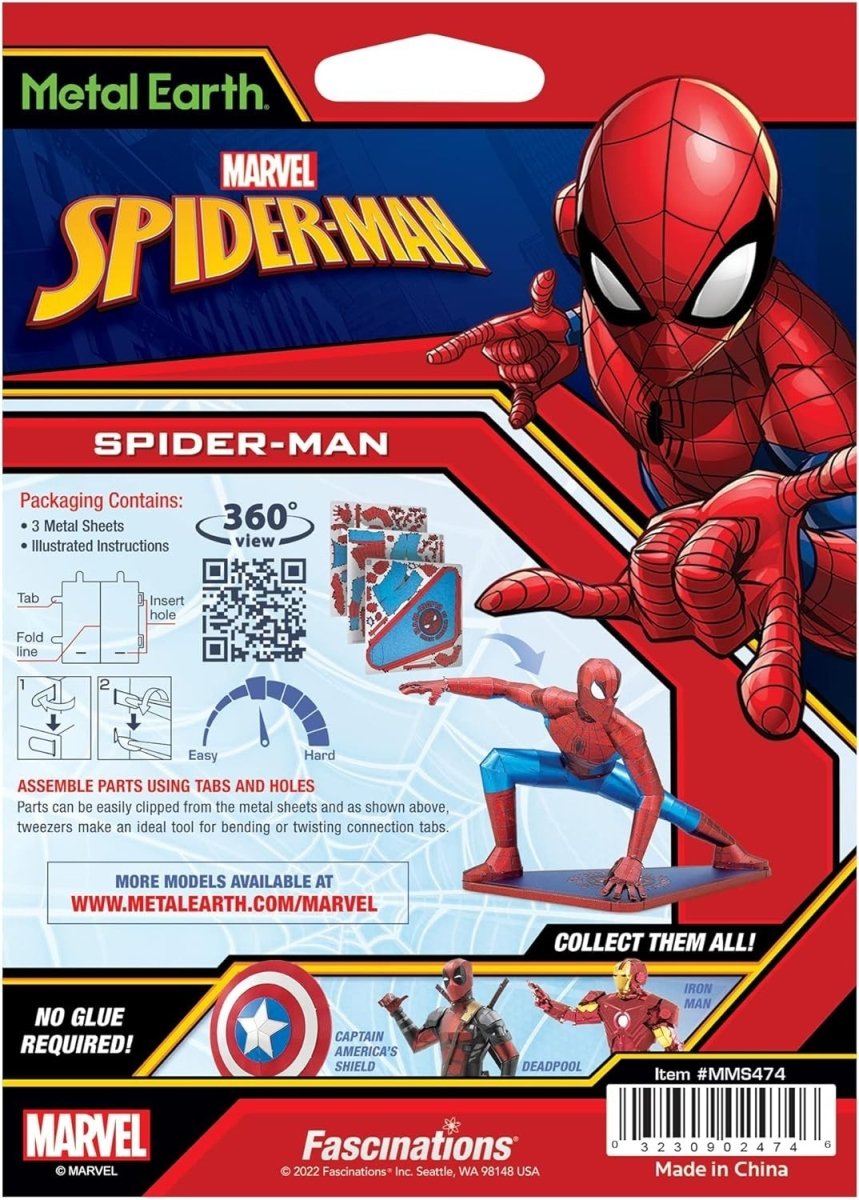 3D Metal Superhero Puzzle DIY Steel Model Kit Collectible Display - Kwikley