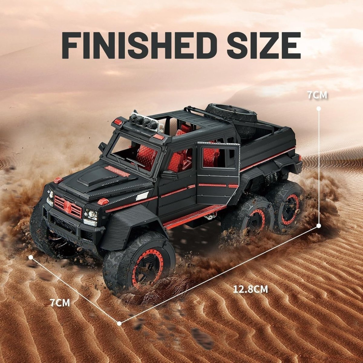 3D Metal SUV Truck Puzzle DIY Stainless Steel Model Kit 384PCS Adult - Kwikley