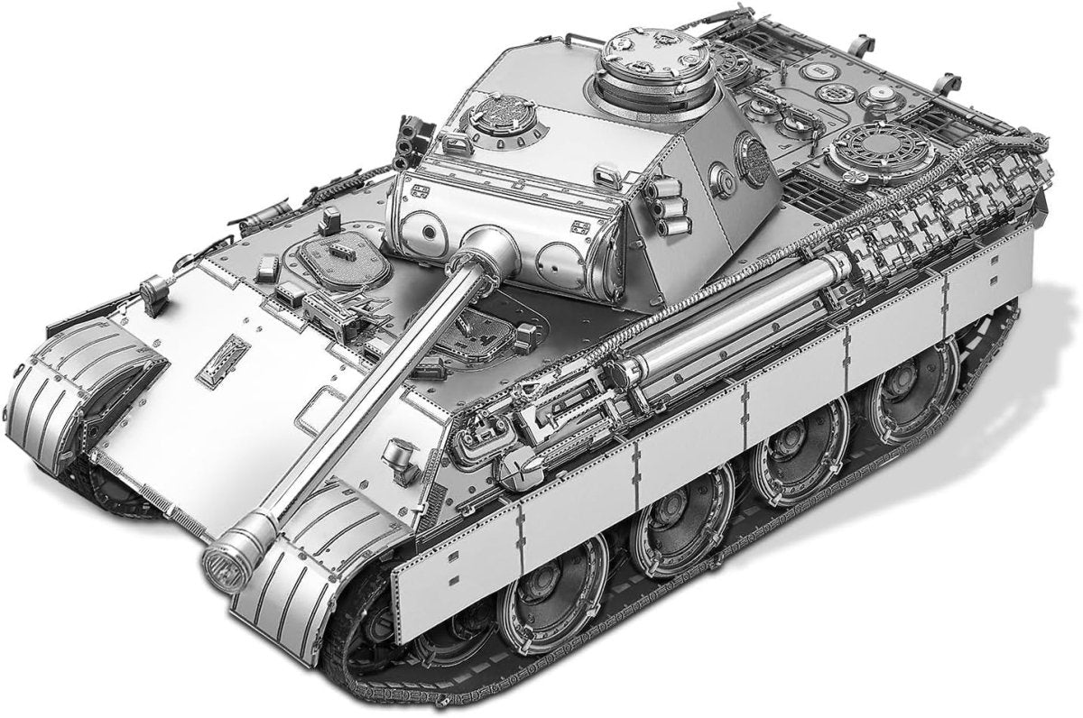 3D Metal Tank Puzzle Kit 259PCS Military Panther DIY Model Build - Kwikley