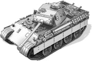 3D Metal Tank Puzzle Kit 259PCS Military Panther DIY Model Build - Kwikley