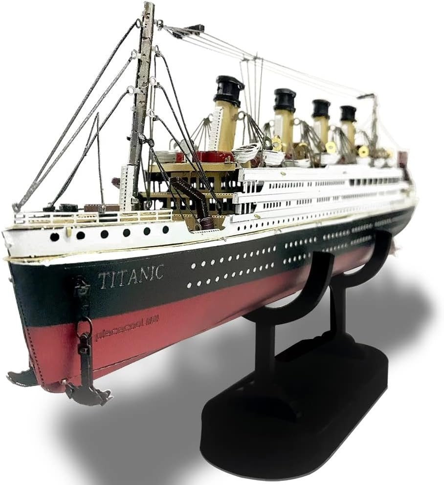 3D Metal Titanic Ship Model Kit Stainless Steel Puzzle Collectible Gift - Kwikley