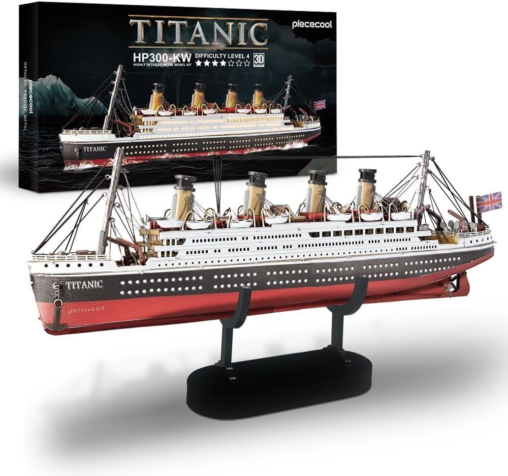 3D Metal Titanic Ship Model Kit Stainless Steel Puzzle Collectible Gift - Kwikley