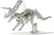 3D Metal Triceratops Skeleton Puzzle DIY Dinosaur Model Kit Gift - Kwikley