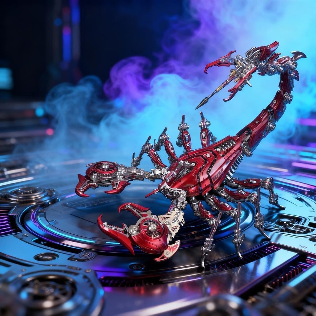 3D Metal War Scorpion Model Kit 1073PCS Articulated Mechanical Puzzle - Kwikley