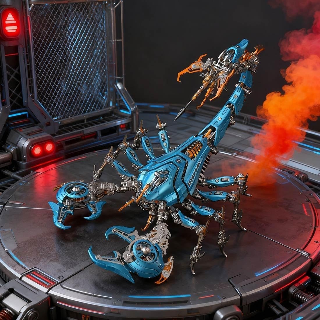 3D Metal War Scorpion Model Kit 1073PCS Mechanical Animal Puzzle Blue - Kwikley