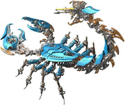 3D Metal War Scorpion Model Kit 1073PCS Mechanical Animal Puzzle Blue - Kwikley