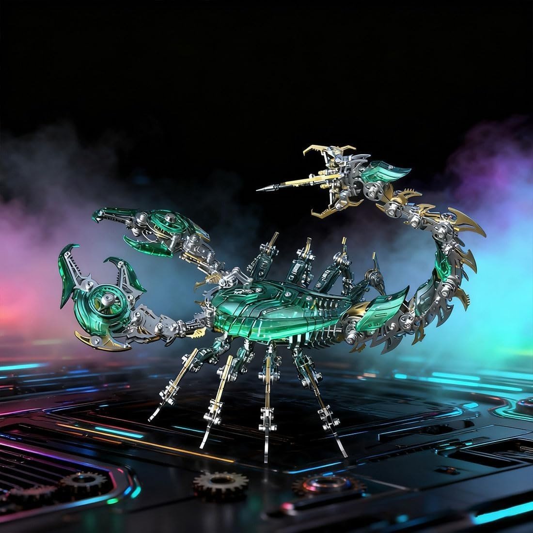 3D Metal War Scorpion Puzzle 1073PCS Mechanical Animal Model Kit DIY - Kwikley