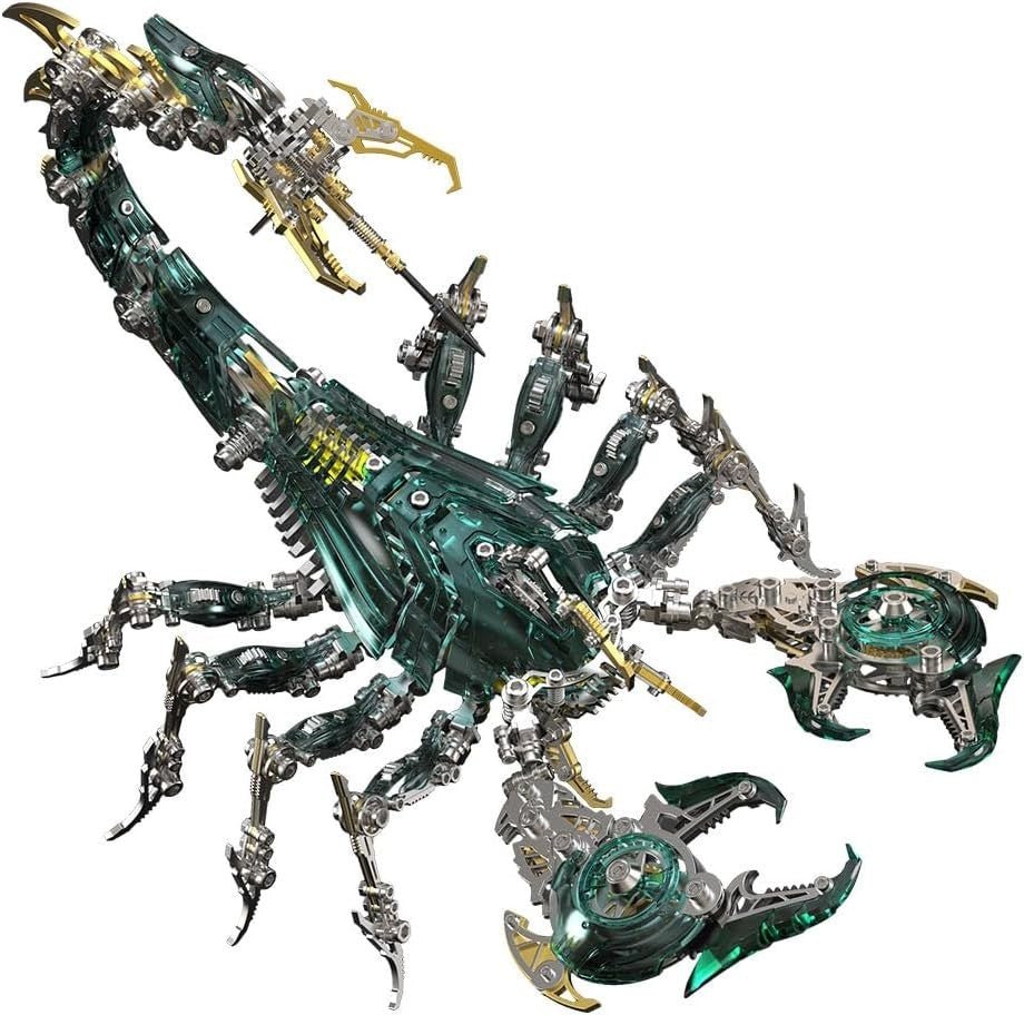 3D Metal War Scorpion Puzzle 1073PCS Mechanical Animal Model Kit DIY - Kwikley