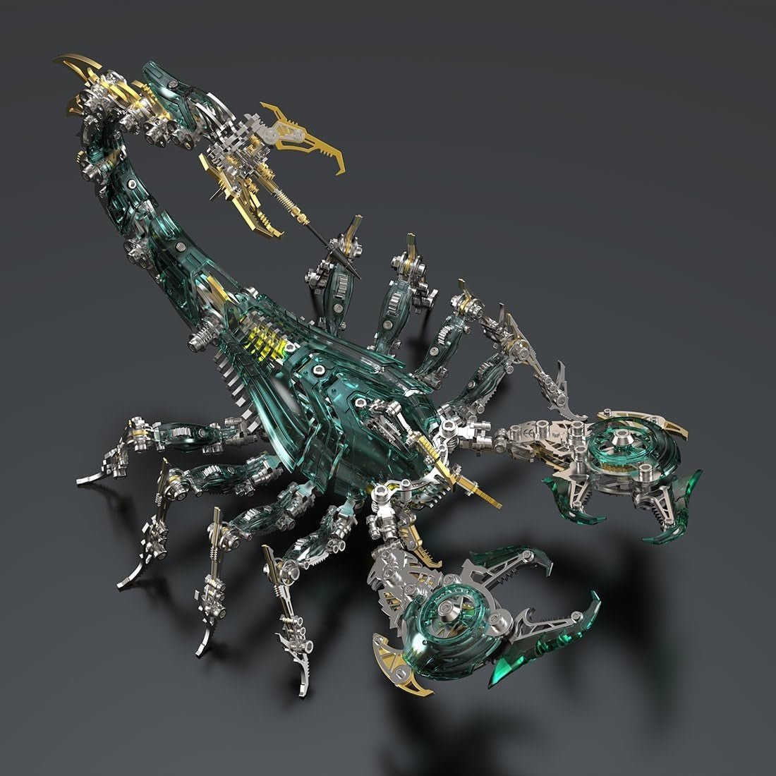 3D Metal War Scorpion Puzzle 1073PCS Mechanical Animal Model Kit DIY - Kwikley