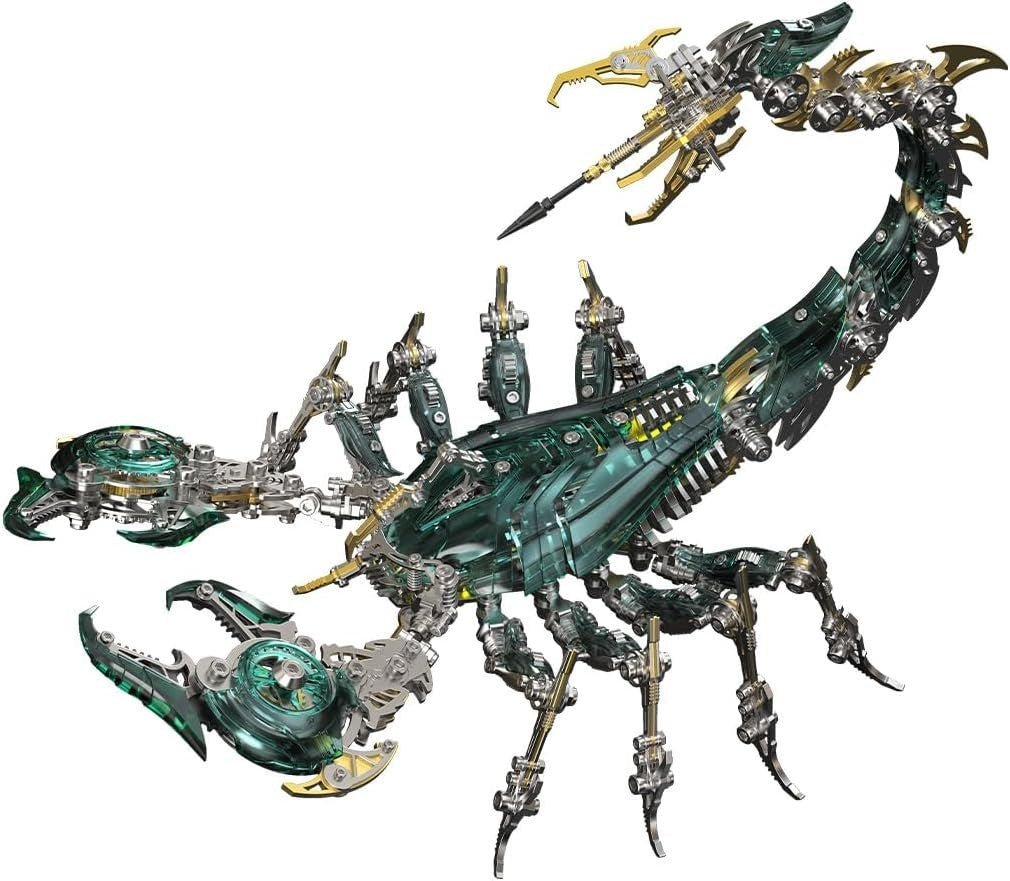 3D Metal War Scorpion Puzzle 1073PCS Mechanical Animal Model Kit DIY - Kwikley