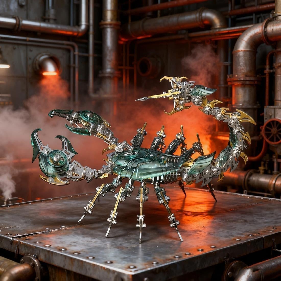 3D Metal War Scorpion Puzzle 1073PCS Mechanical Animal Model Kit DIY - Kwikley