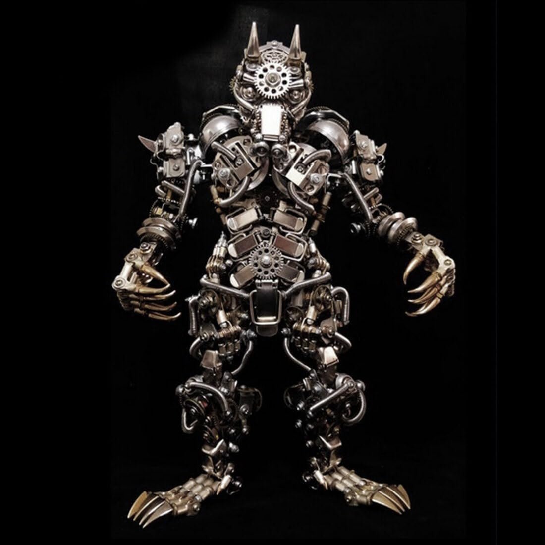 3D Metal Werewolf Puzzle Kit 2000PCS Steampunk DIY Model Decor - Kwikley