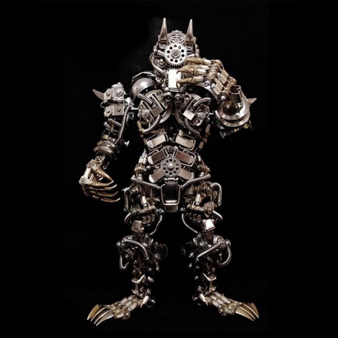 3D Metal Werewolf Puzzle Kit 2000PCS Steampunk DIY Model Decor - Kwikley