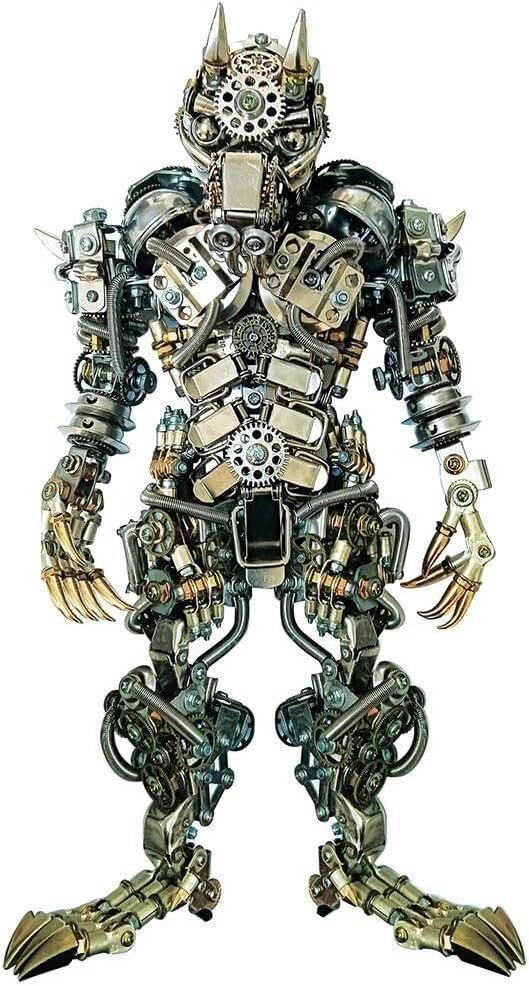 3D Metal Werewolf Puzzle Kit 2000PCS Steampunk DIY Model Decor - Kwikley