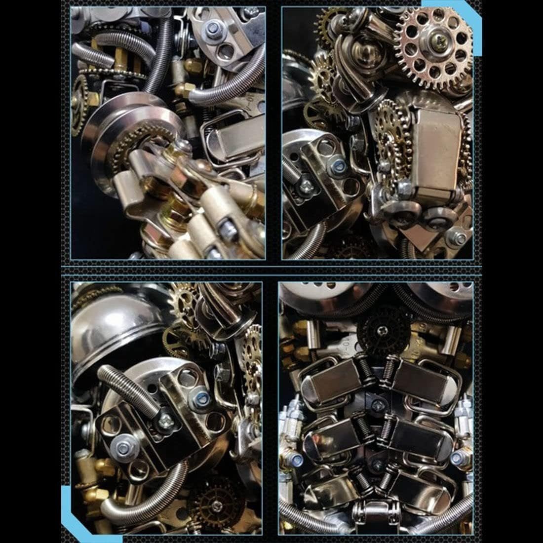 3D Metal Werewolf Puzzle Kit 2000PCS Steampunk DIY Model Decor - Kwikley